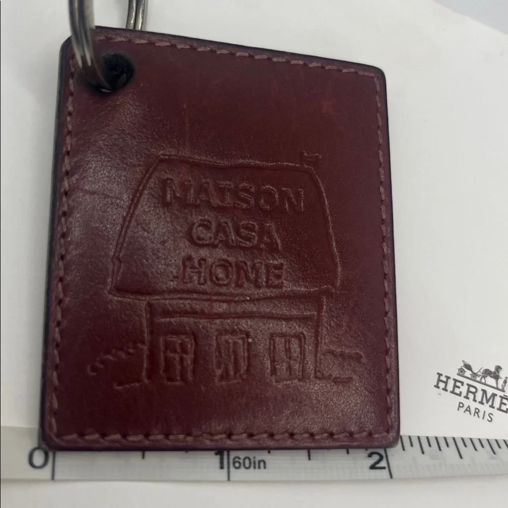 Hermes Maison Casa Home Leather Keyring
